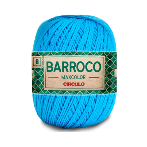 Barbante * Círculo Barroco Maxcolor N.06 400g  2194 Az Turq
