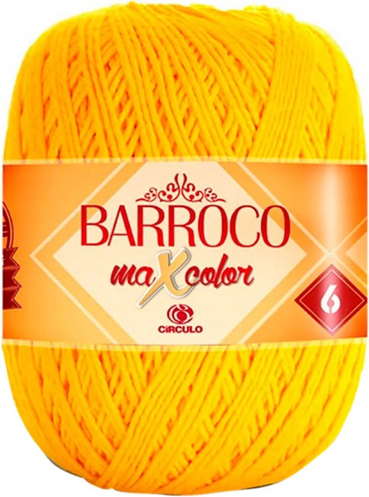 Barbante * Círculo Barroco Maxcolor N.06 400g  1289 Am Canario