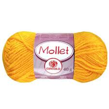 La * Círculo Mollet 40g   0318 Amarelo Ouro