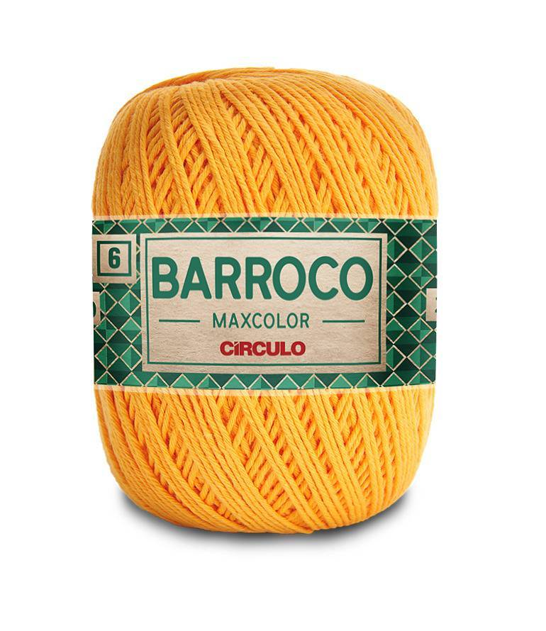 Barbante * Círculo Barroco Maxcolor N.06 400g  1449 Amarelo